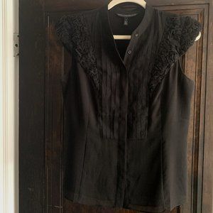 NEW White House Black Market Cap Sleeve Shirt